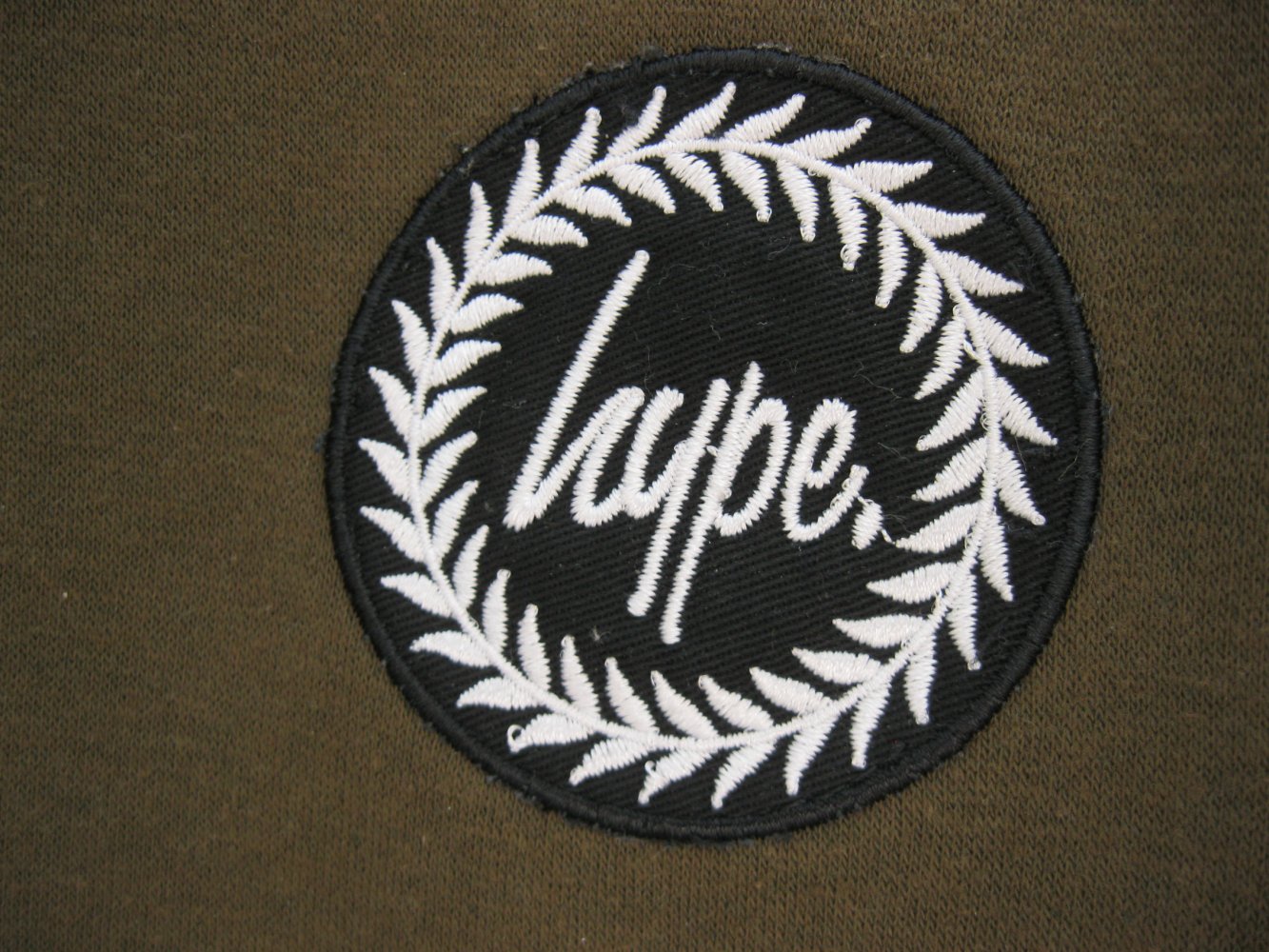 Just Hype Sweatshirt NEU Khaki Asymmetrisch M