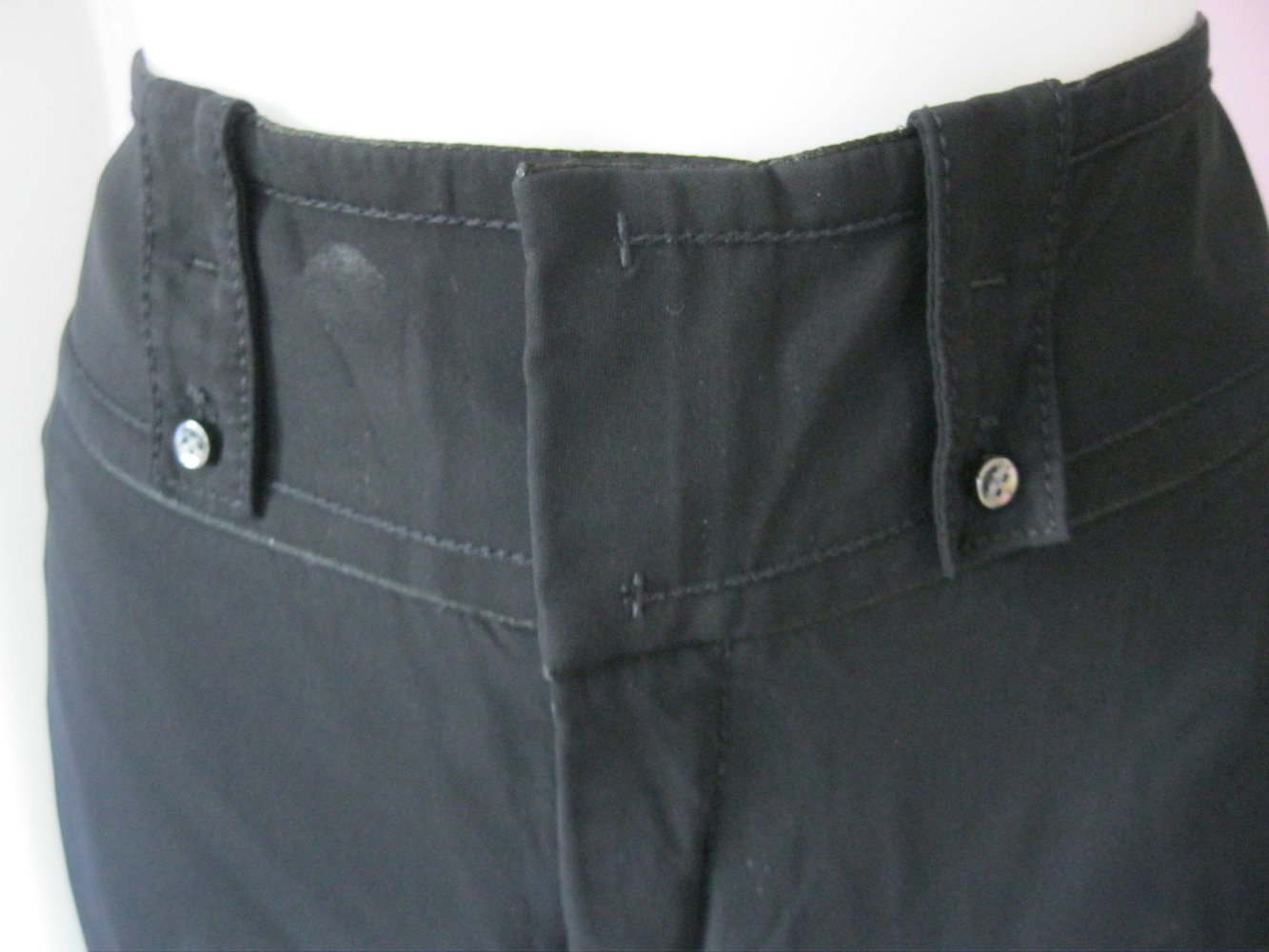Sommerhose Hugo Boss Stoffhose Niena 100% Viskose Schwarz 36