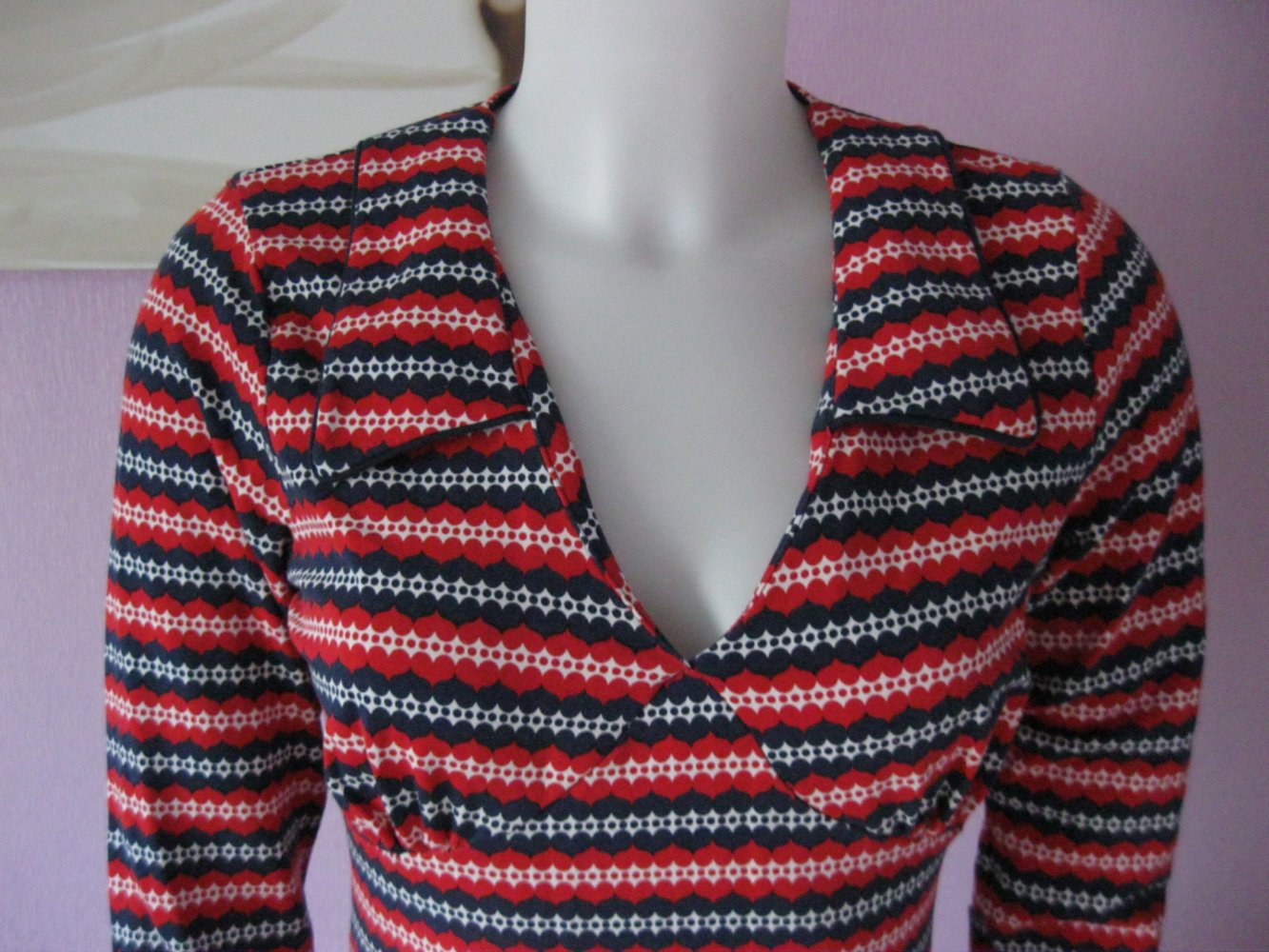 NEU # Kleid # Mademoiselle YéYé # Sixties # blau/rot # Vegan & Fair # M