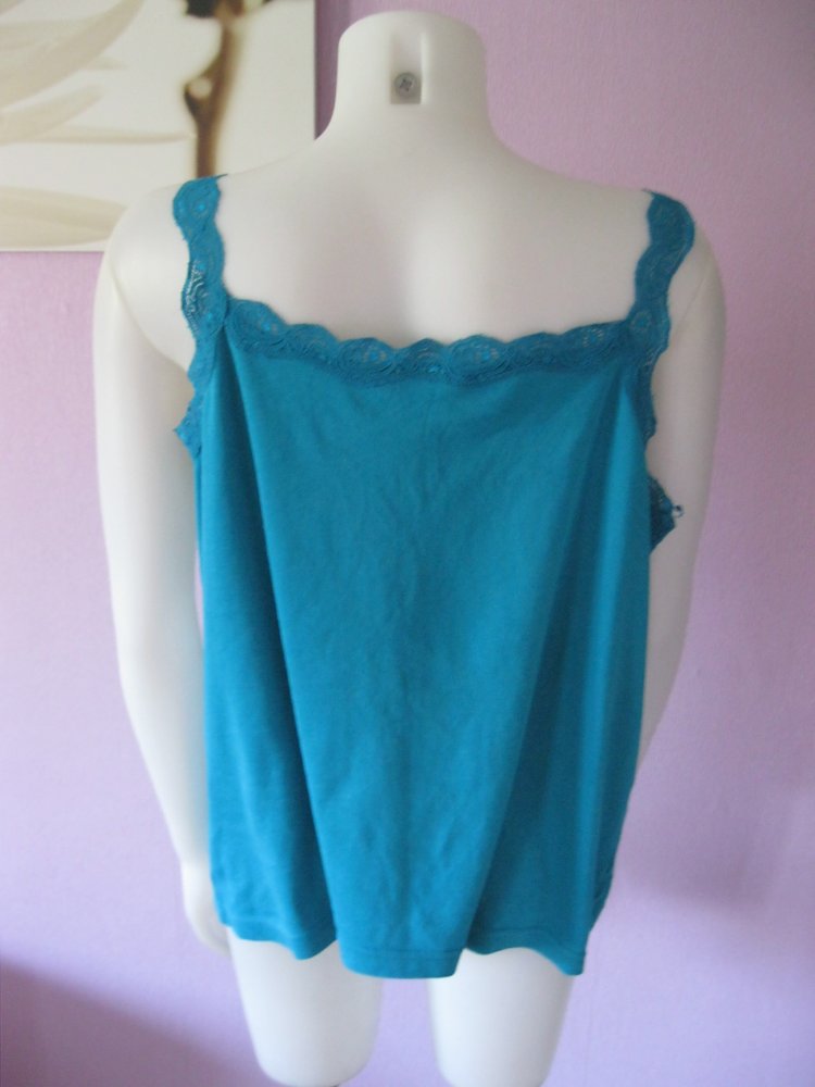 Top # Spitze # Türkis # M&S # XXL