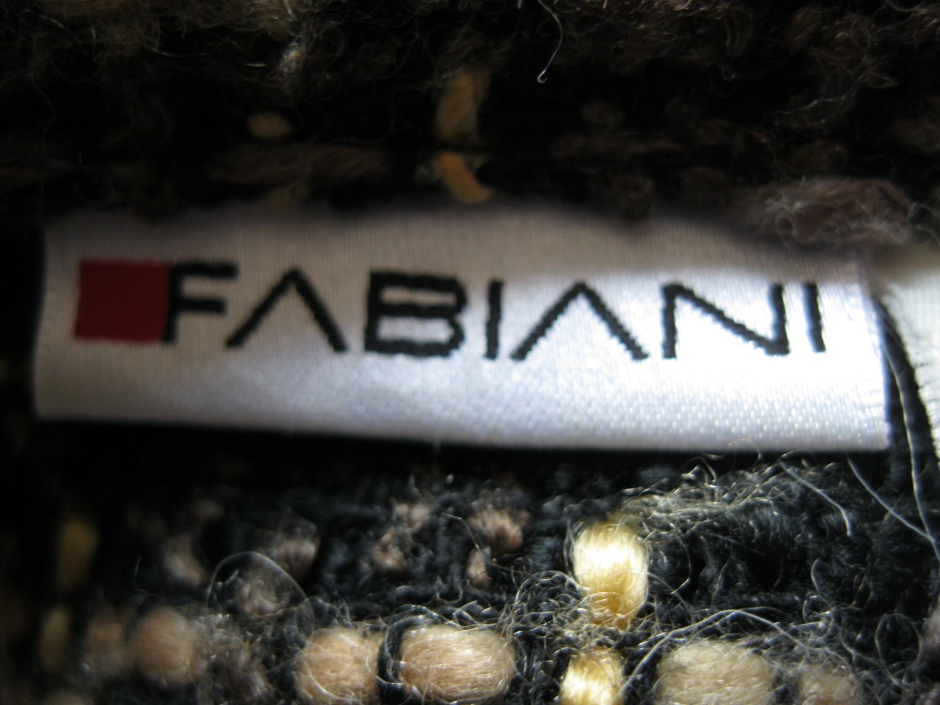 Strickjacke # Fabiani # Wolle # Braun/Beige # 40/42