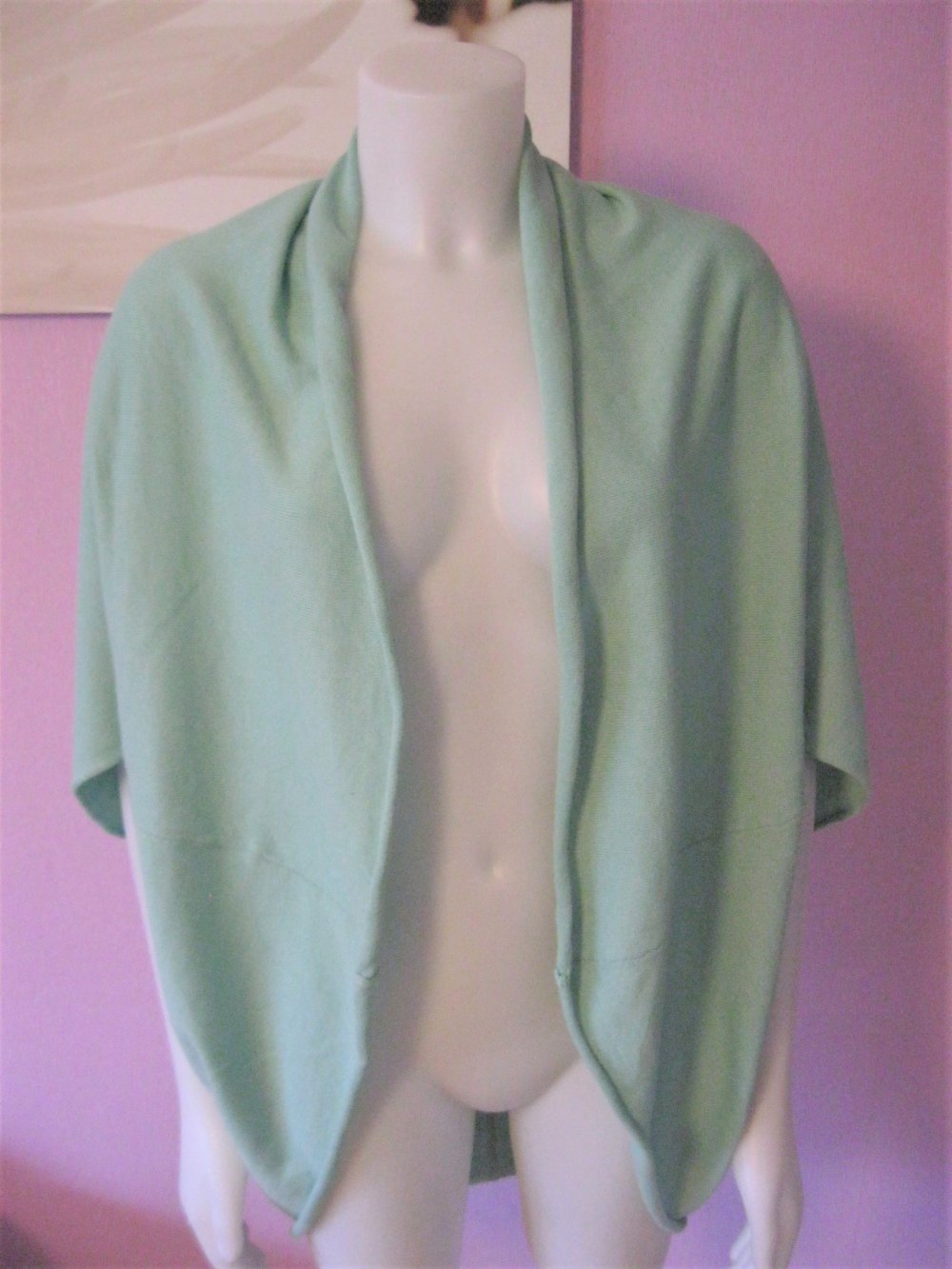 Schulterwärmer/Cardigan # AJC # Mint # Einheitsgröße # Oversize Form