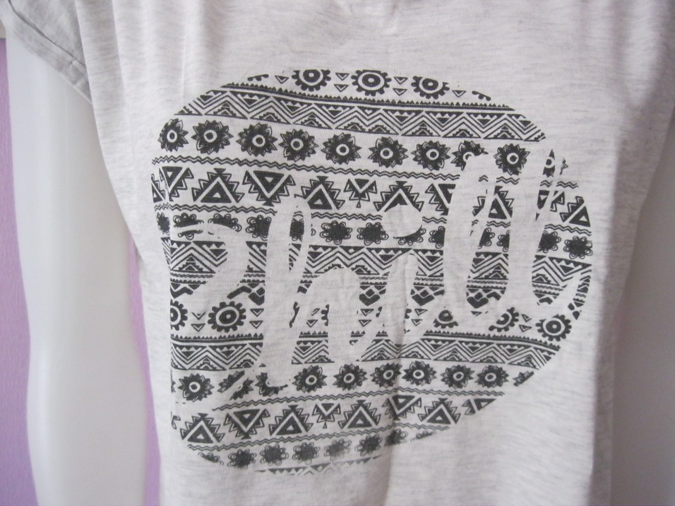 T-Shirt # One lve by Colloseum # Front-Print # Hellgrau meliert # L