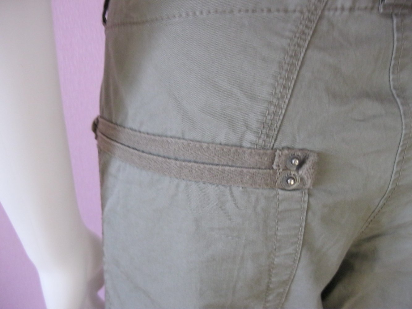 NEU s.Oliver Schlaghose Cargohose Khaki 100% Baumwolle 42