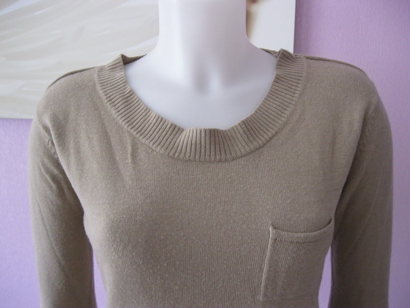 Manguun Feinstrickpulli Khaki S
