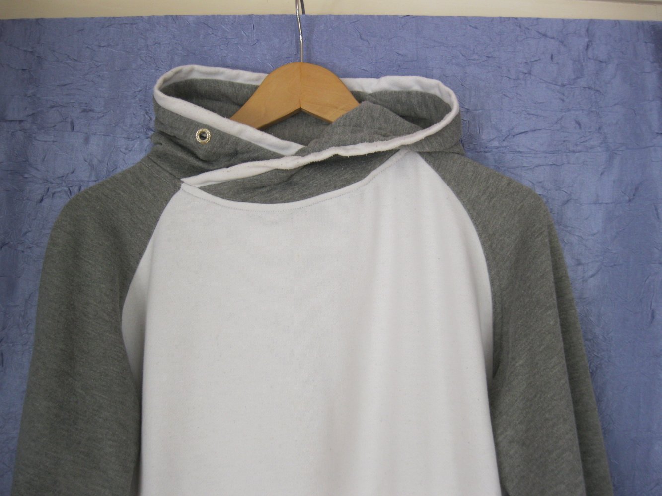 Urban Classics Hoodie Weiß/Grau Baumwolle M