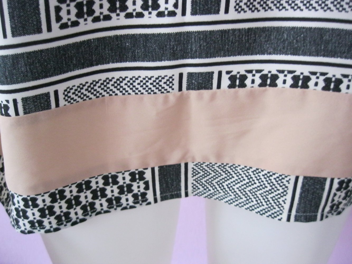 Top # Ärmellose Bluse # Vero Moda # Print-Muster # Schwarz / Weiß # M