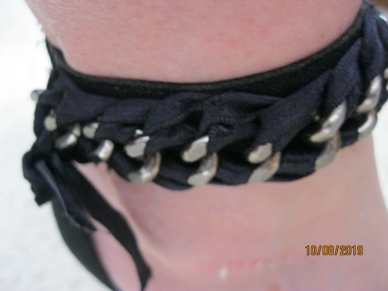 Sandale # 5TH avenue # Keilabsatz # Nieten # Echtleder#schwarz # 40
