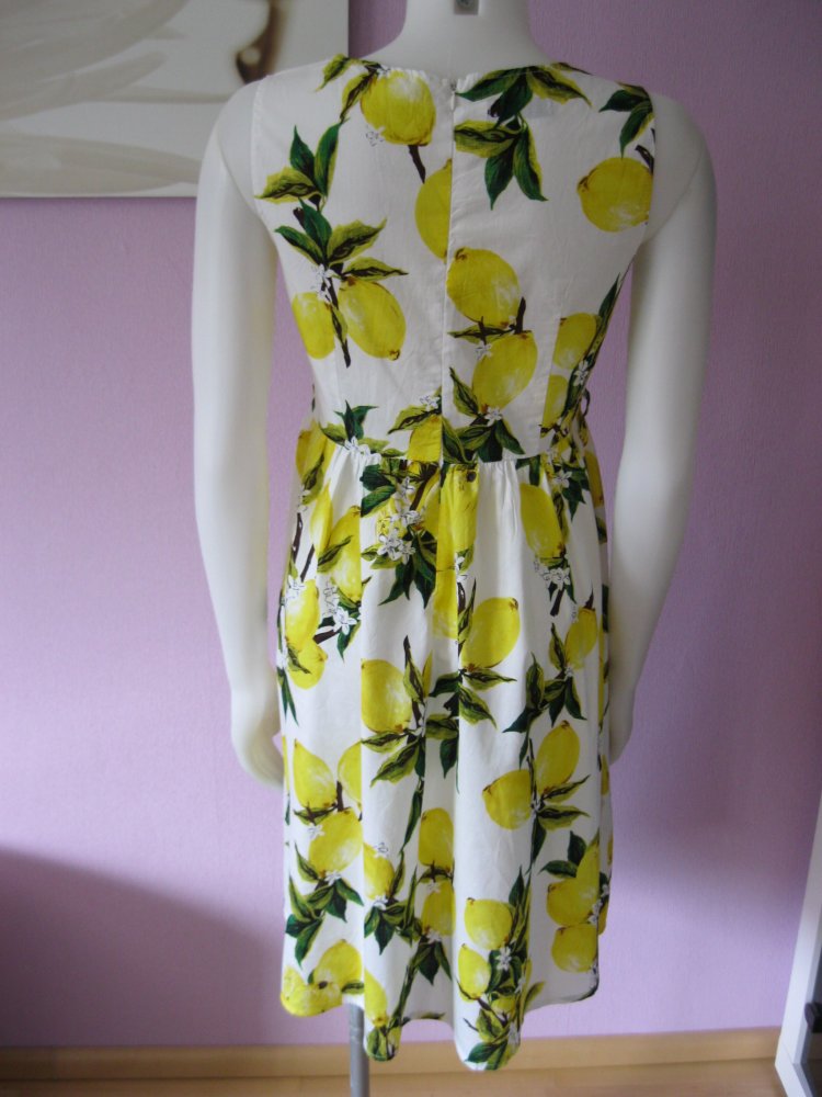 50s Retro # Boo Boo Design Fashion# Vintage # Rockabilly Kleid # Zitronen # S