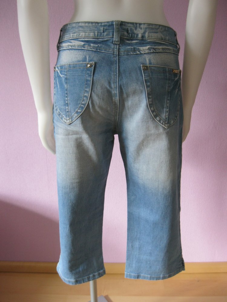 Occupied Jeans Shorts Baumwolle Strass/Perlen 38