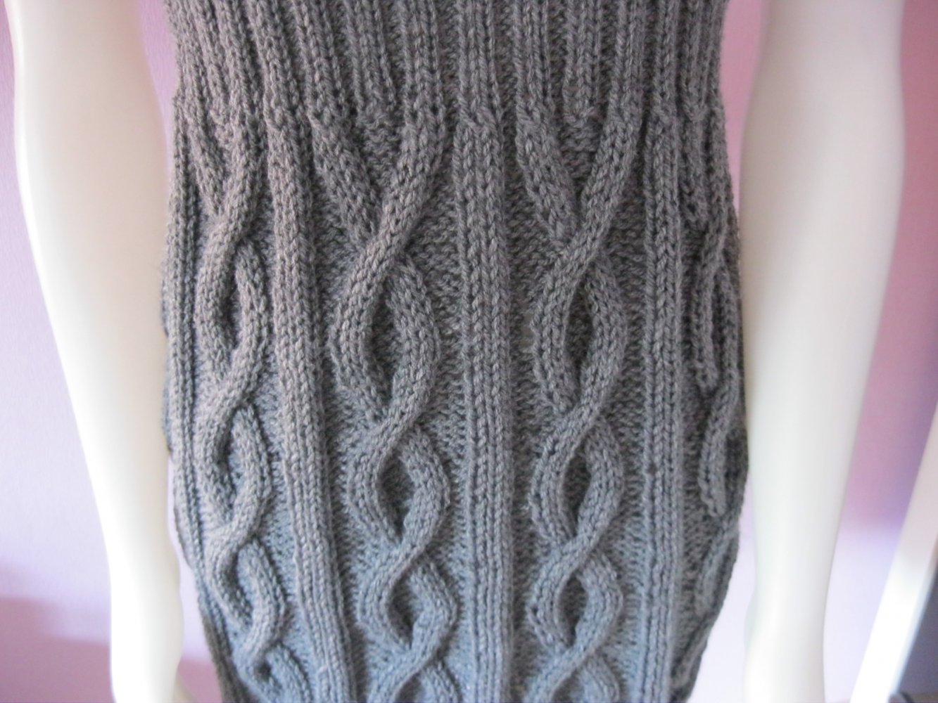 NEU Trägerkleid Winter-Song Handarbeit Grau S-L
