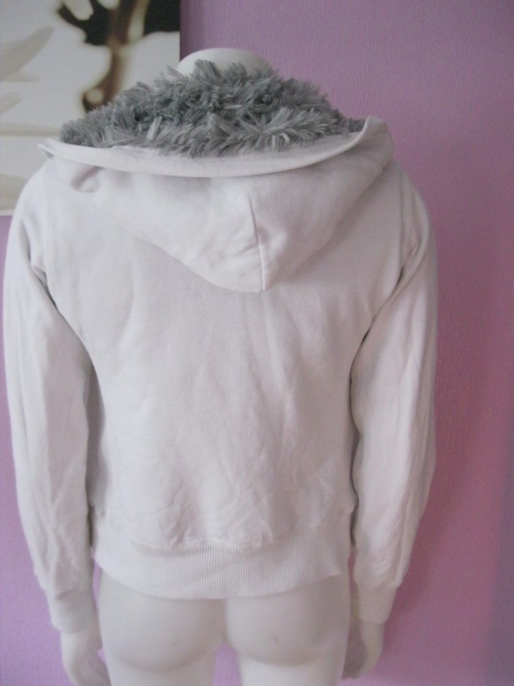 Sweatjacke # Kapuzenjacke # Yes or No # weiß # S