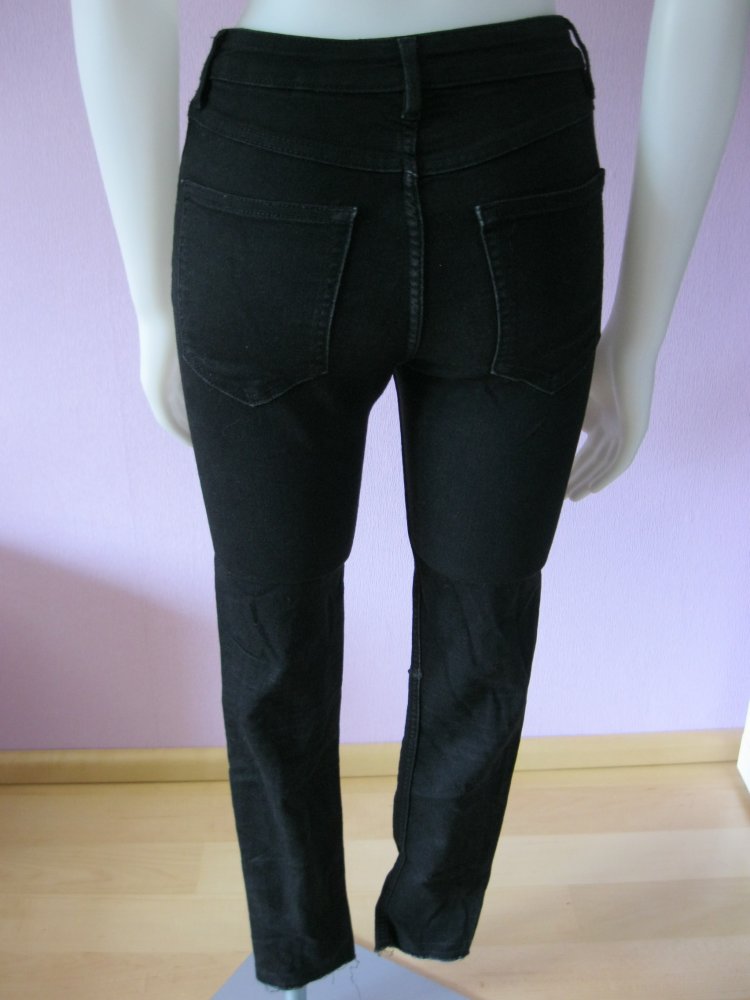 Skinny Jeans # ripped # Divided # H&M # Skinny High Waist # Schwarz # 36
