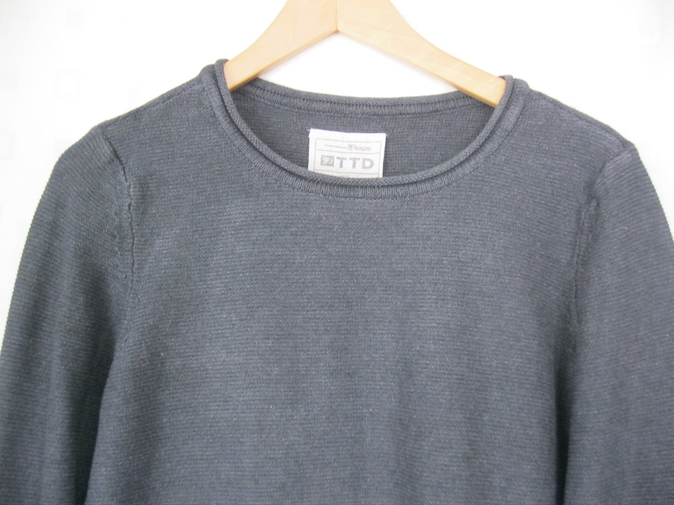 Tom Tailor Denim Strickpullover Baumwolle Blau  S