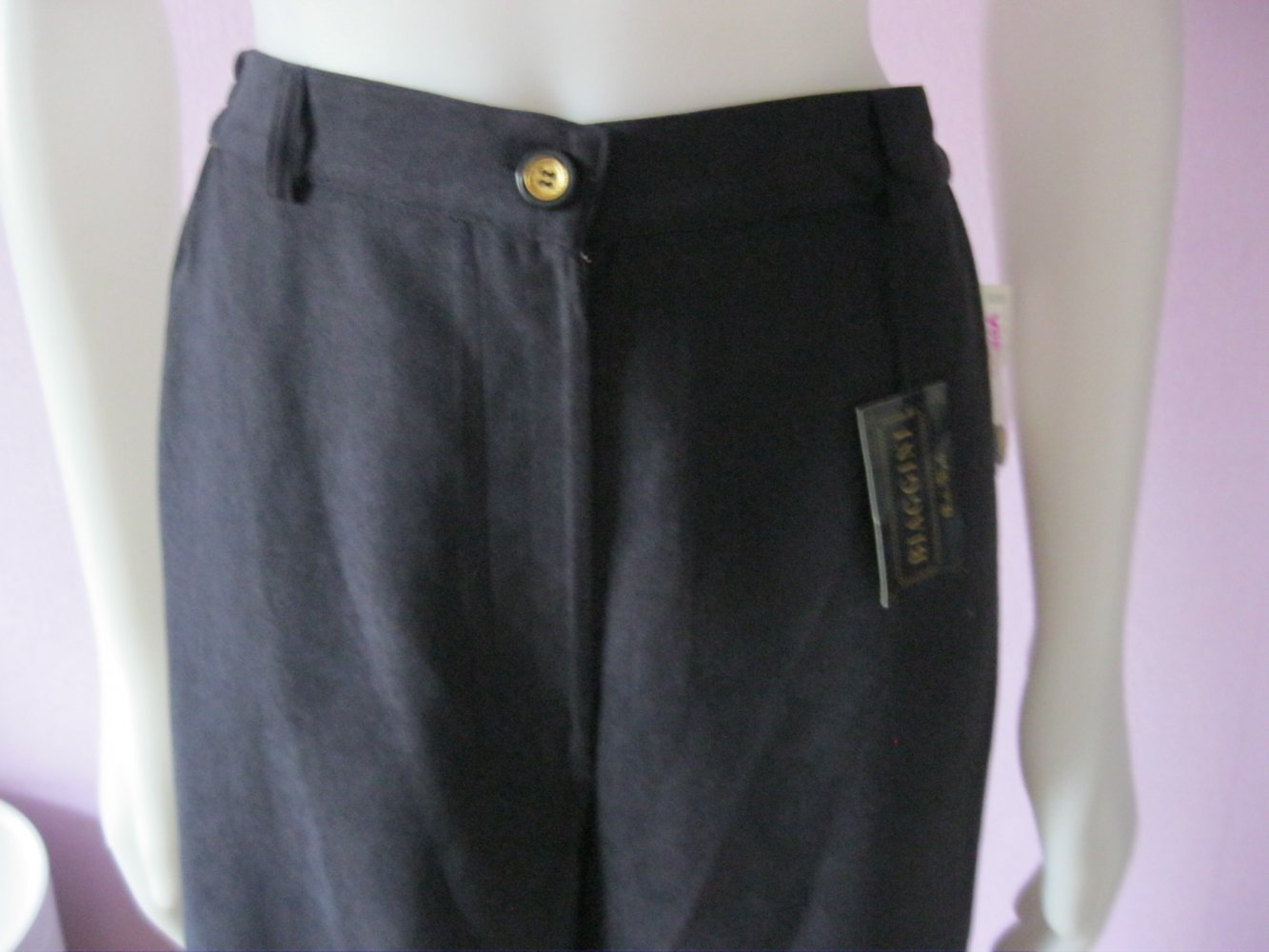 NEU # Stoffhose # Biaggini # Velours # Schwarz # 48