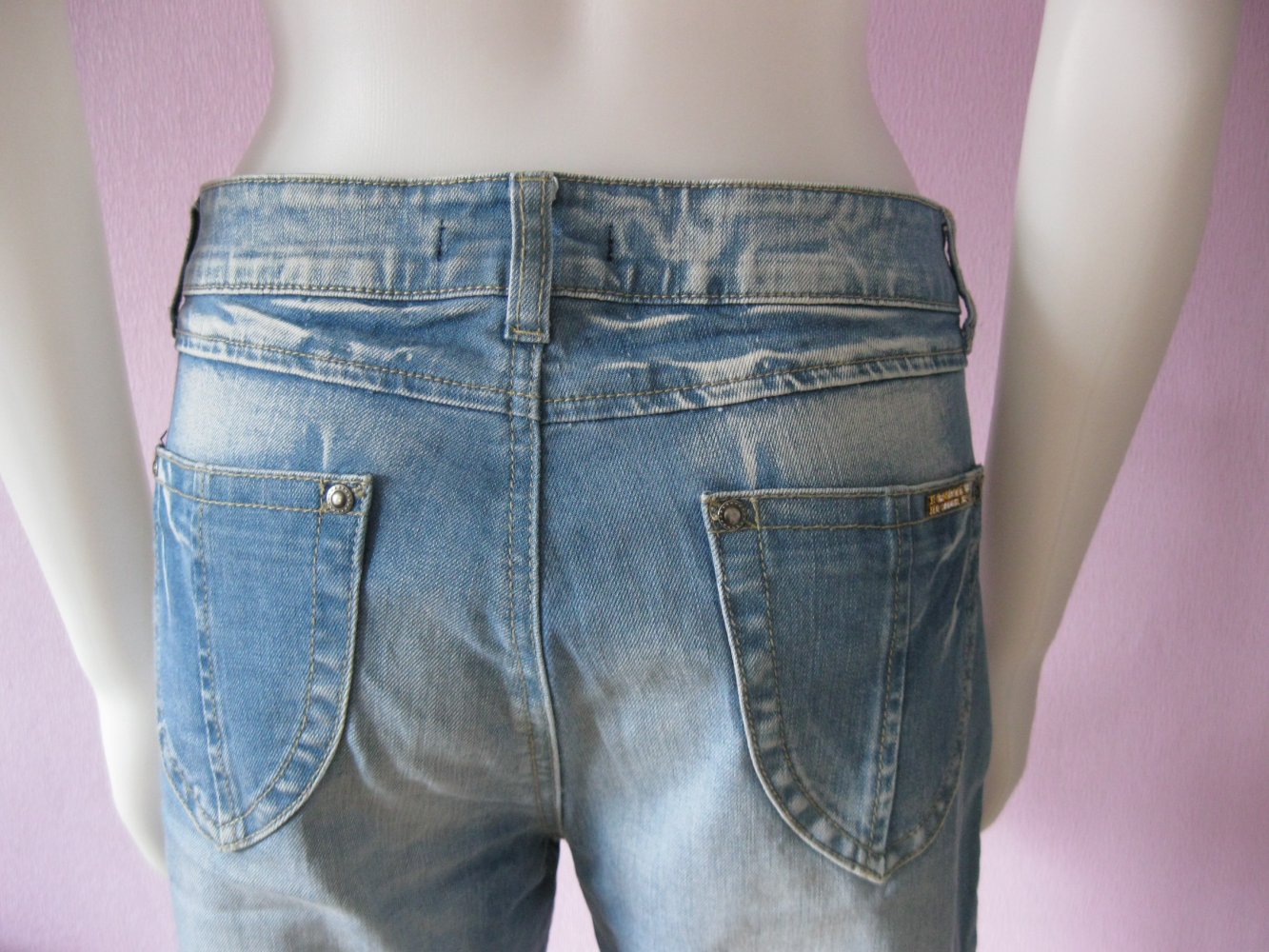 Occupied Jeans Shorts Baumwolle Strass/Perlen 38