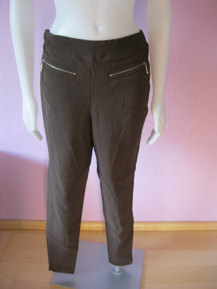 Stoffhose #  Leggins # Happy Fashion # Braun # S