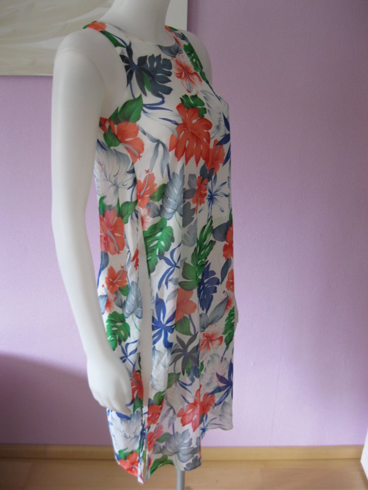 Eve seduire Longbluse ärmellos Blumen Hängerchen 8 (36/S)