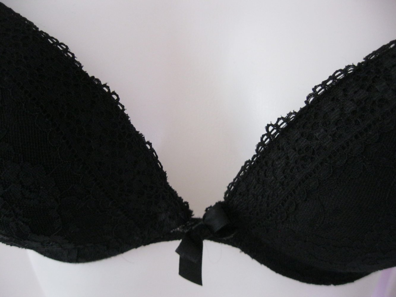 Push up BH # Schwarz # Spitze # 75 B
