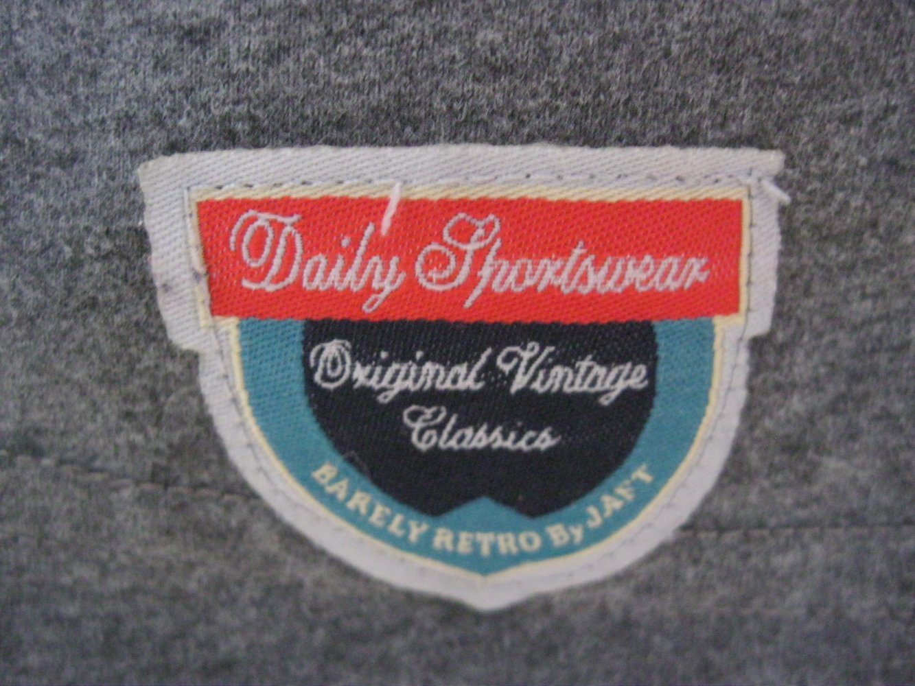 Barley Retro by JAFT T-Shirt Grau beflockt Baumwolle S