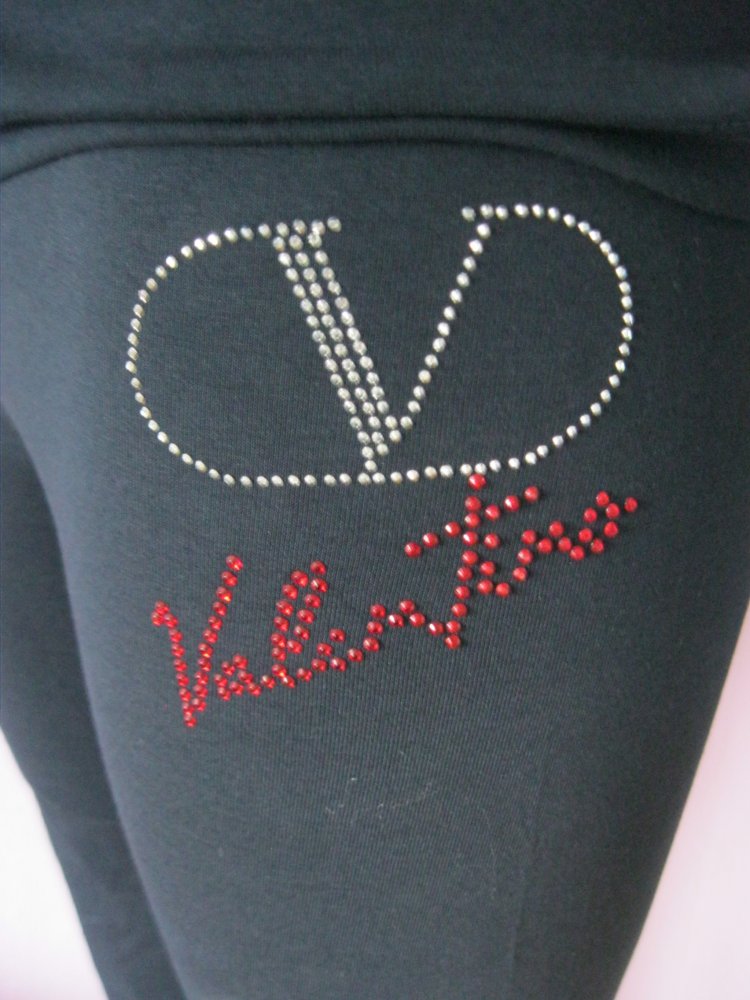 NEU Firaso Design & Mode 2-Teiler Leggins + T-Shirt Dunkelblau 100% Baumwolle L