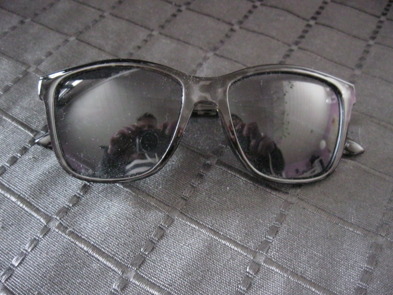Sonnenbrille # Schwarz/Transparent # Leopard-Design