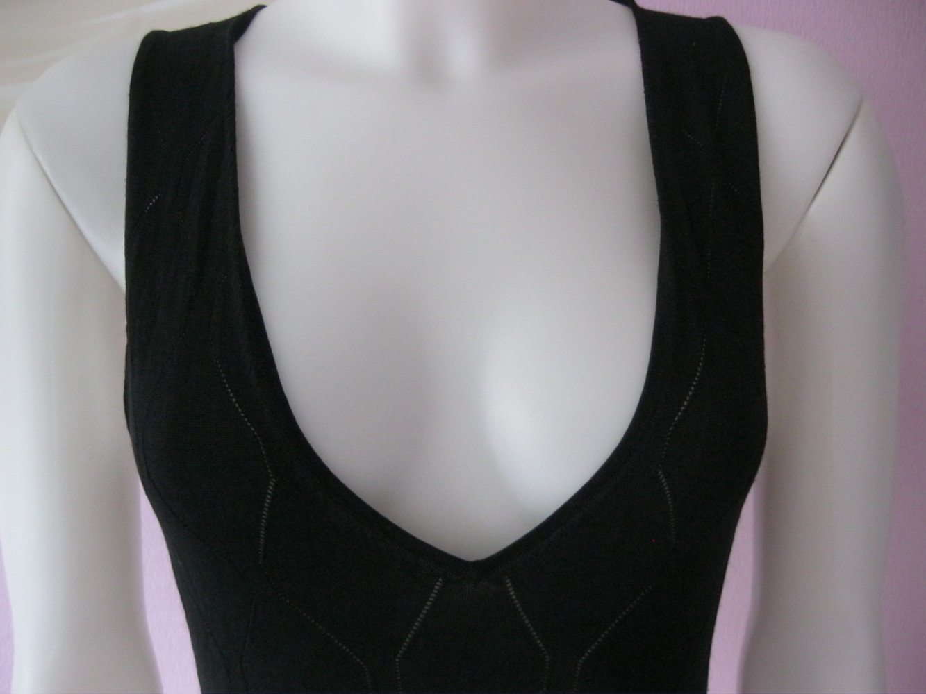 Feinstrick Pullunder # Hugo Boss # 80% Seide # Schwarz # L