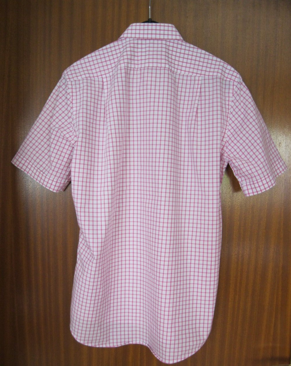 Hemd  # Kurzarm # Hugo Boss # kariert # Rosa/Weiß # 100% Baumwolle # S