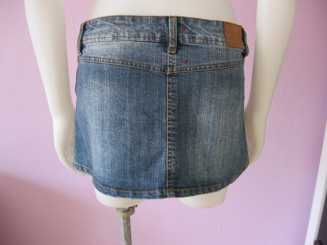 Jeans-Rock # Mini-Rock # Sasch # Denim # Blau # 28 (M)