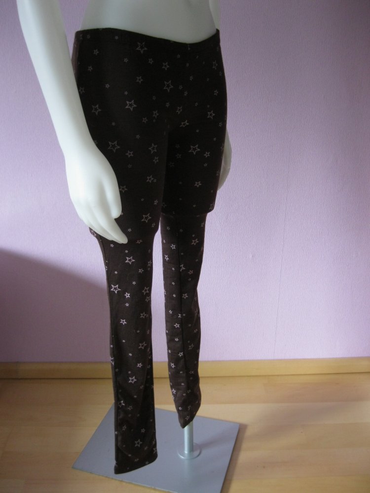 NEU # Leggins # Blue Collection # Sterne # Braun/Rosa # L