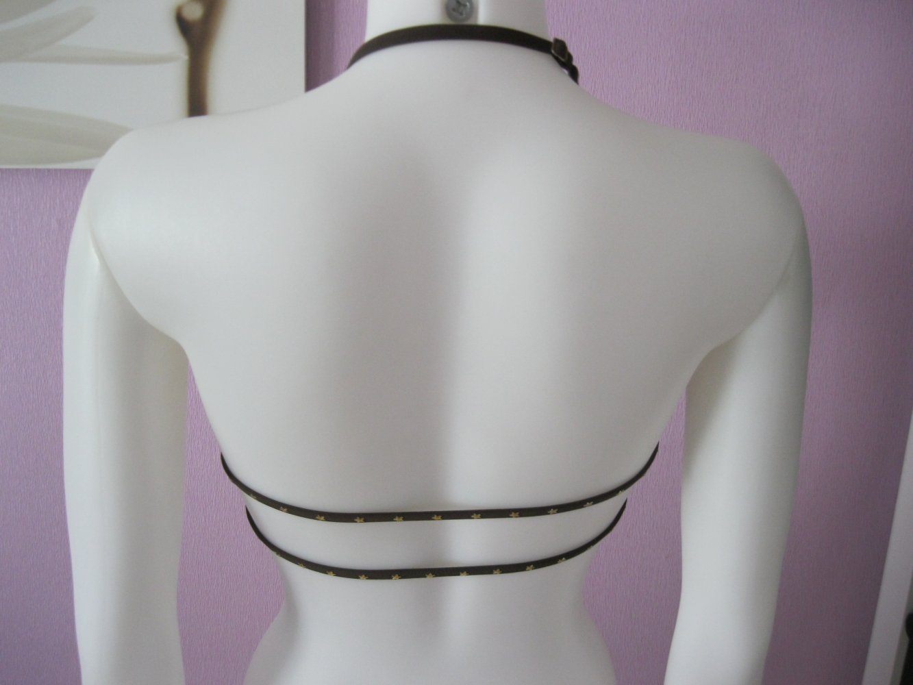 Push-Up # Censored # Neck-Holder BH # Braun # Nieten # 75A