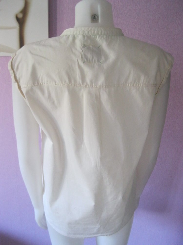 Bluse # Clockhouse Basics # weiß # M