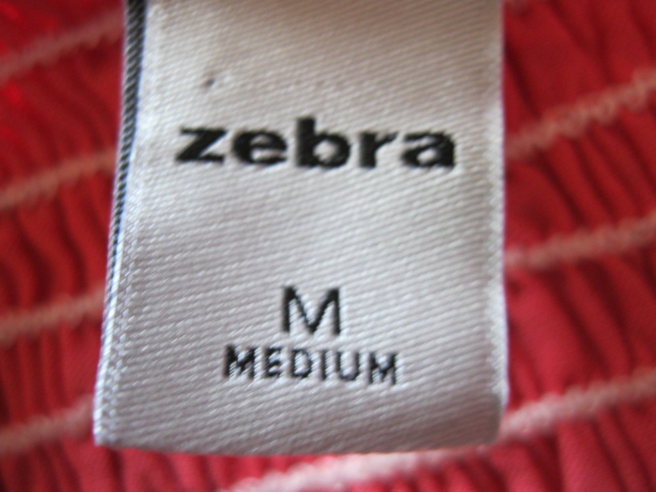 Blusen-Shirt # Top # Zebra # Lachsfarben # M