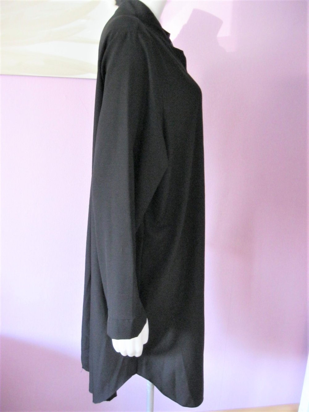 Kleid # 3/4-Arm # Schwarz # Made in Italy # TG 2 (46 / XXXL)