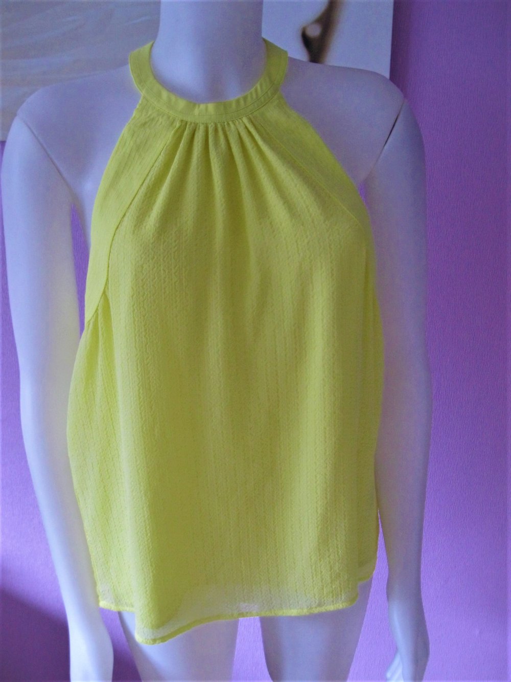 Neckholder-Top # gelb # Gr. 38 # H&M