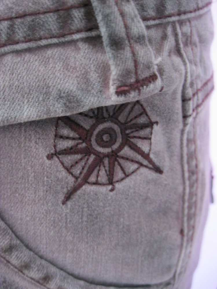 Jeans # Nile # gerades Bein # Kupferbraun # Denim # S