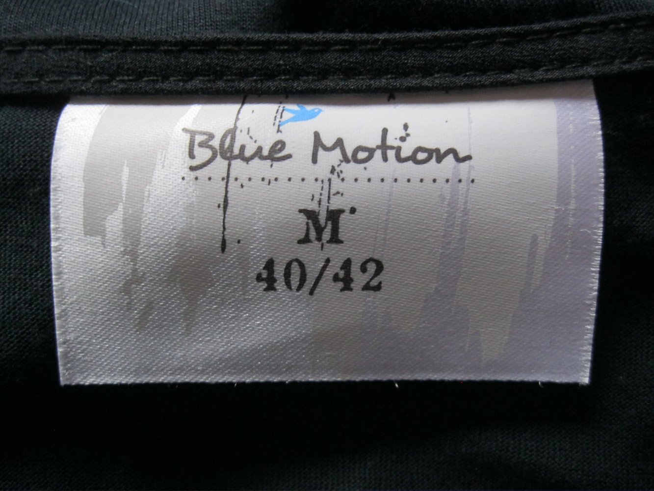 Shirt # Blue Motion  # Front-Print # Schwarz # 40/42