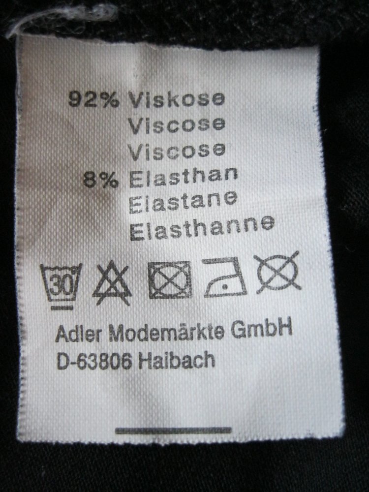 Shirt # Malva # 3/4-Arm # schwarz # L