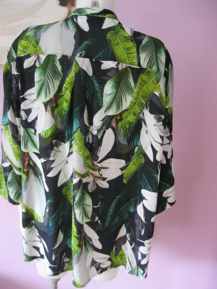 Bluse # Sommermann # florales Muster # Viskose # bunt # 46