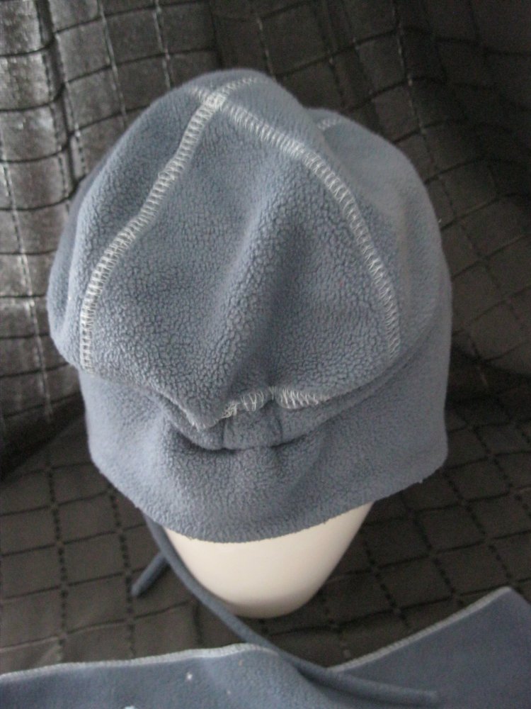 Winnie the Pooh Mütze + Schal Fleece Blau 6-9 Monate