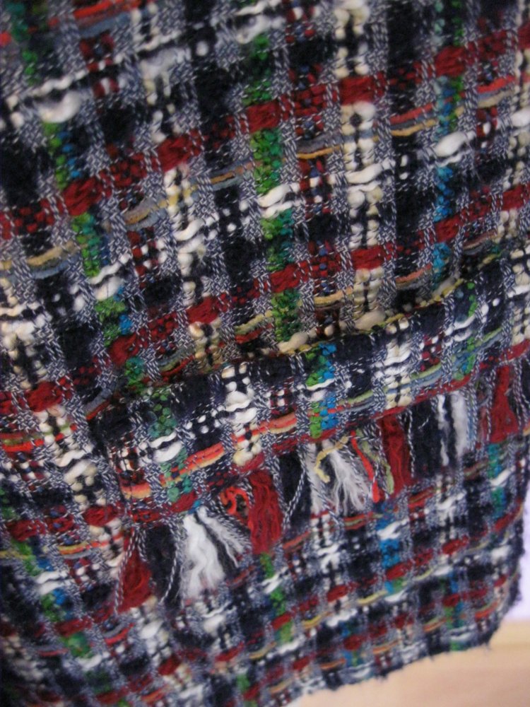 NEU # Jacke # gewebt # Erfo # kariert # bunt # 38