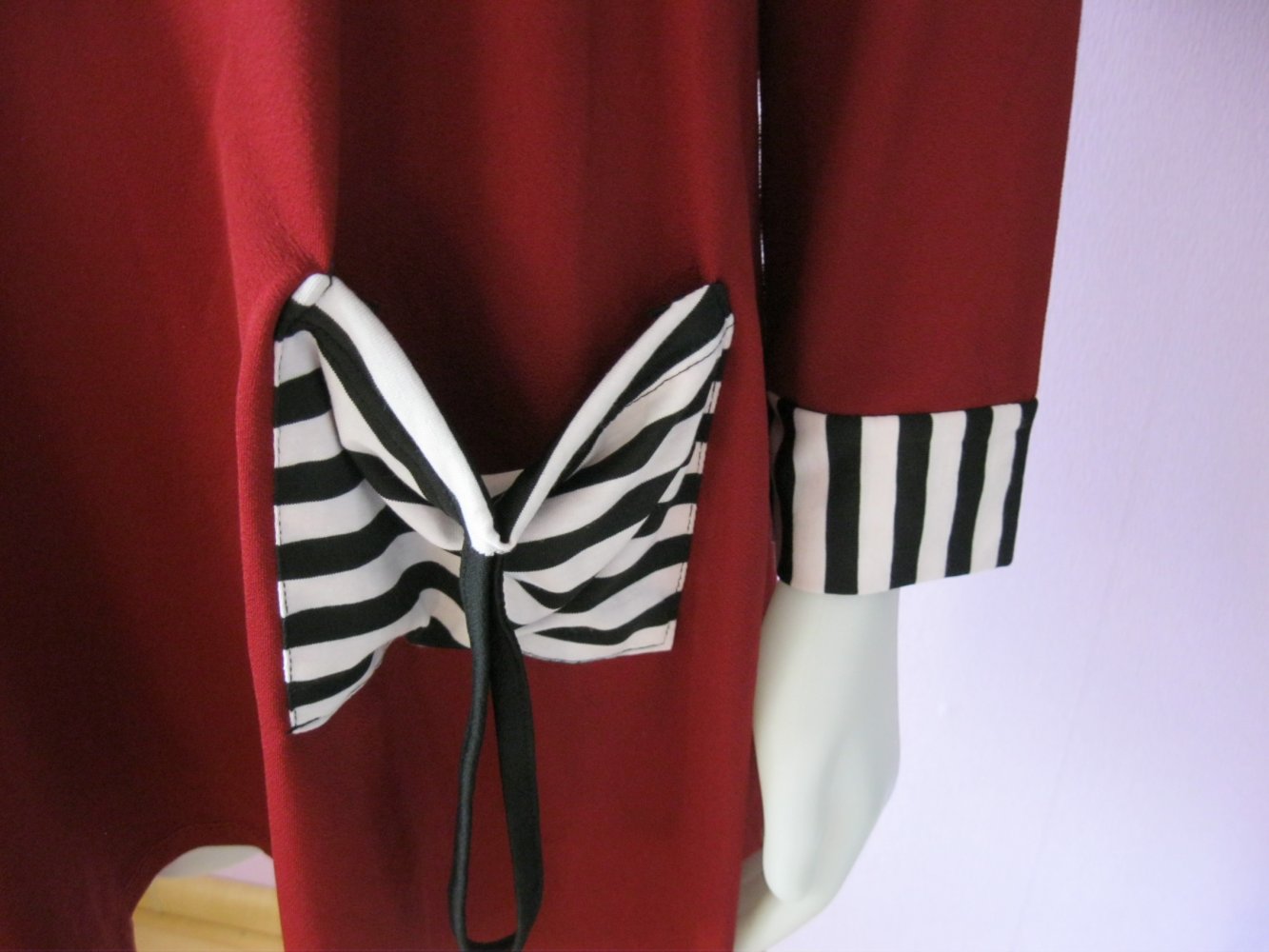 NEU # Tunika # Burgunderot # Viscose 50% # 42