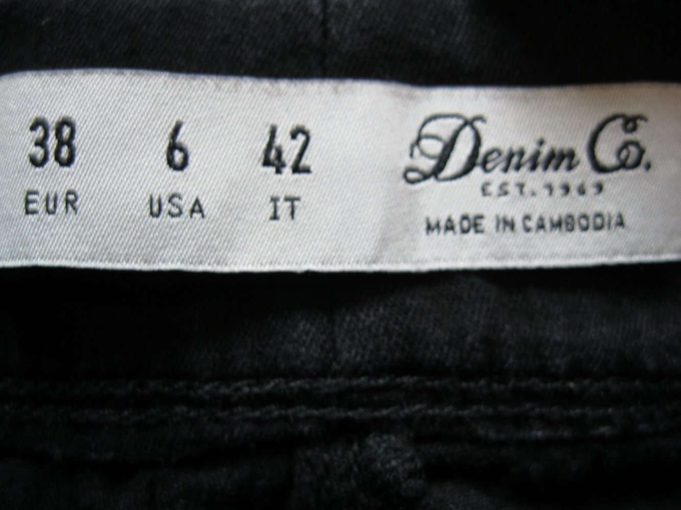Skinny Jeans # Denim & Co. # Schwarz # 38