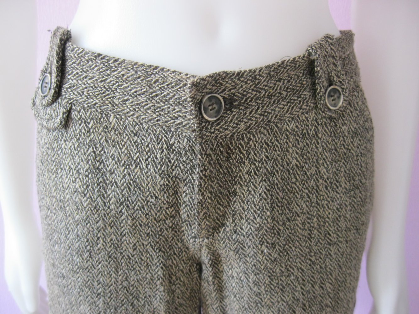 NEU # Stoffhose # Zara Basic # Lana-Wolle Anteil # braun/beige # L