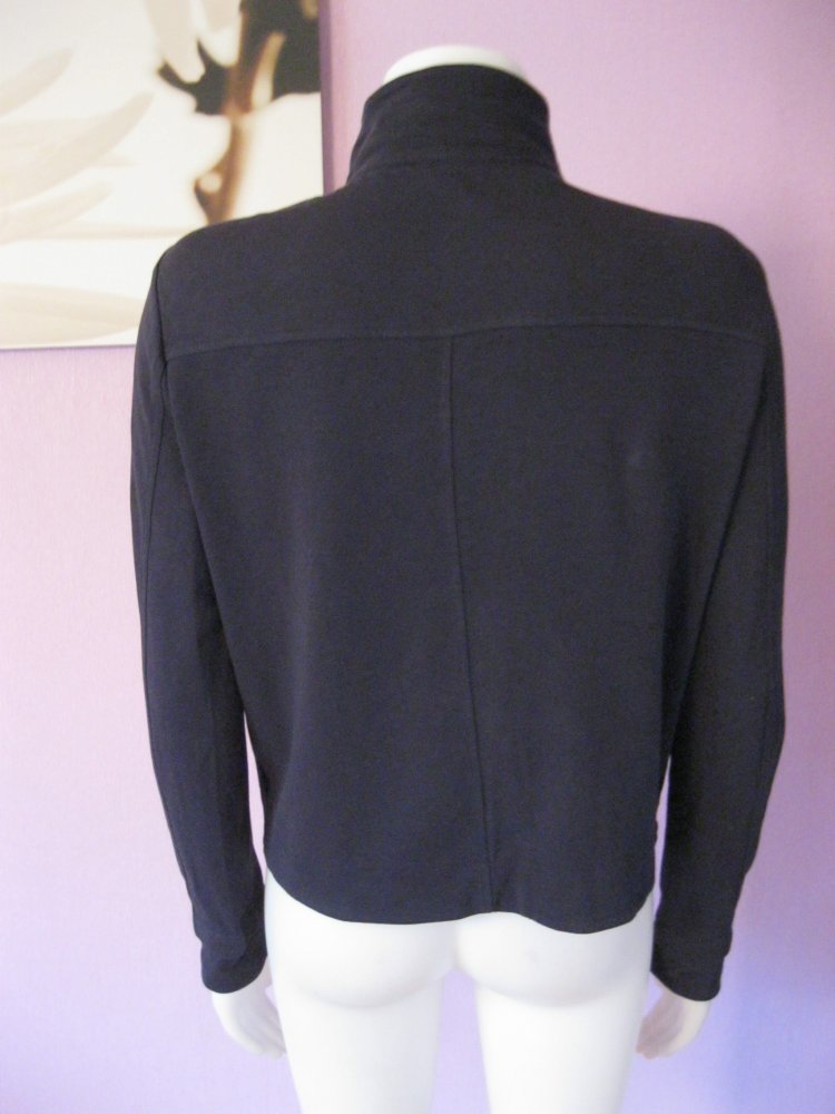 Luisa Cerano Sweat-Jacke Baumwolle Marineblau 38/M