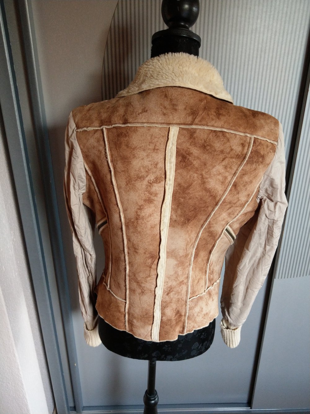 Jacke Fell beige braun Biba Crisca