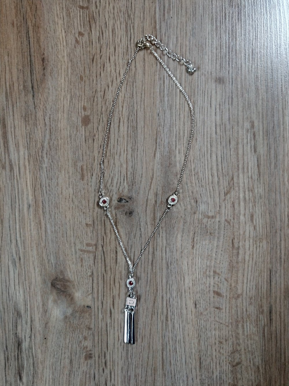 Kette silber rosa 
