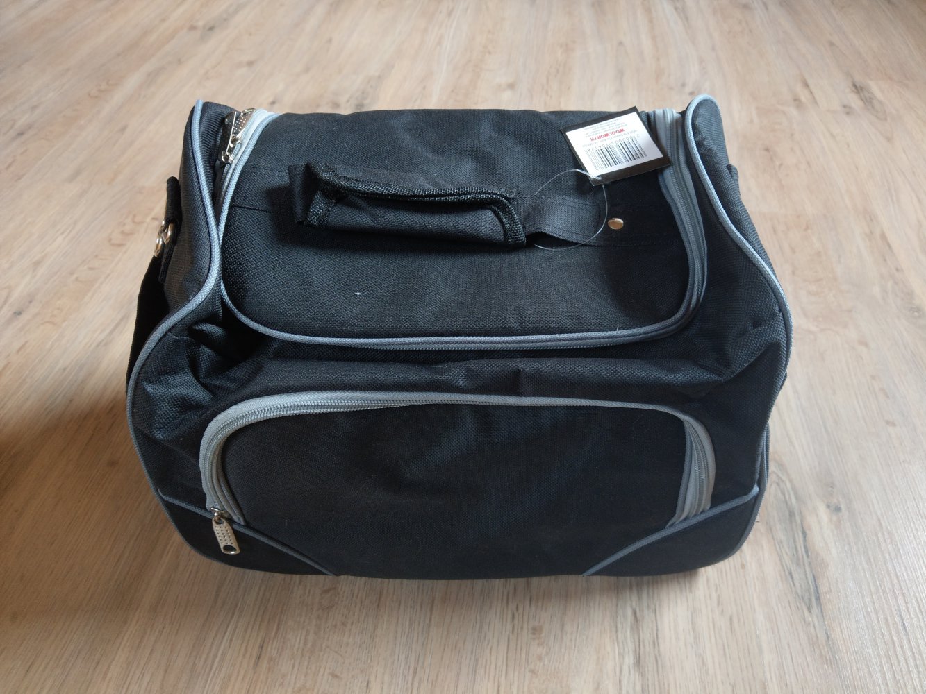 Kulturtasche schwarz grau Neu 