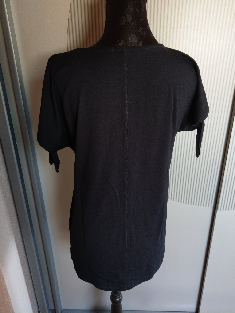 T-Shirt schwarz Pailletten Mode Express 