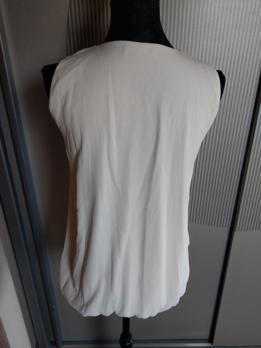 Top Shirt weiß Steinchen Orsay 